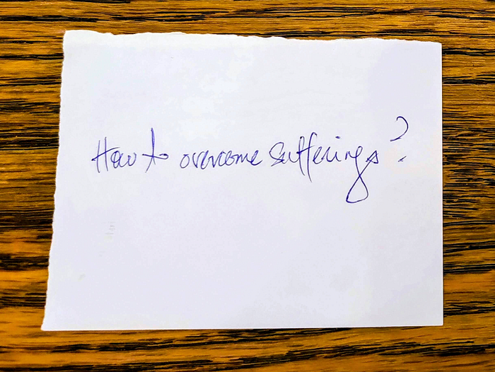 Suffering discussion