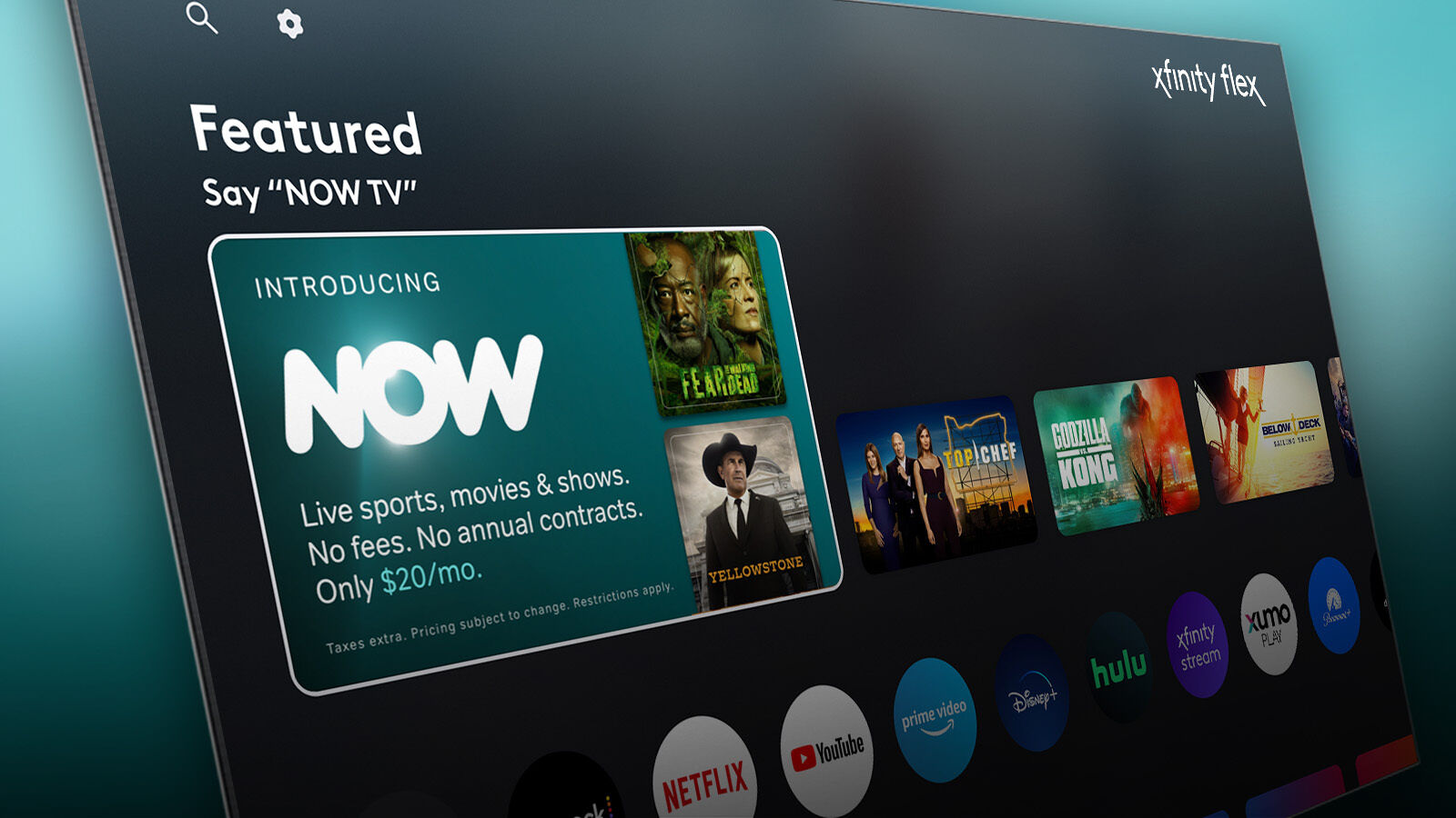 Comcast Introduces NOW TV: A $20 Entertainment Option With 60+ Streaming and FAST Channels, Plus Peacock Premium