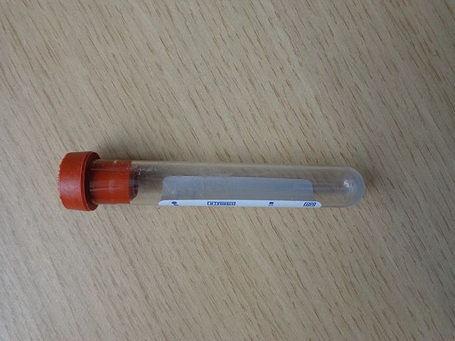 BD Vacutainer® tube with original rubber stopper