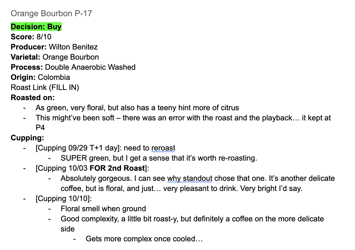 Orange Bourbon tasting notes