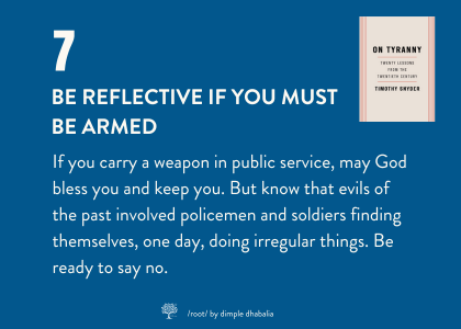 whether to enforce tyranny or uphold justice is always a choice