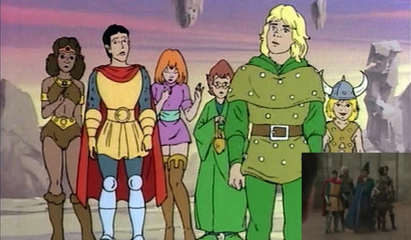 1980’lerin eğlenceli Dungeons & Dragons animasyon dizisindeki karakterler filmde High Sun arenasındaki sahneye tadire şayan bir sürpriz yumurta olarak eklenmiş.
