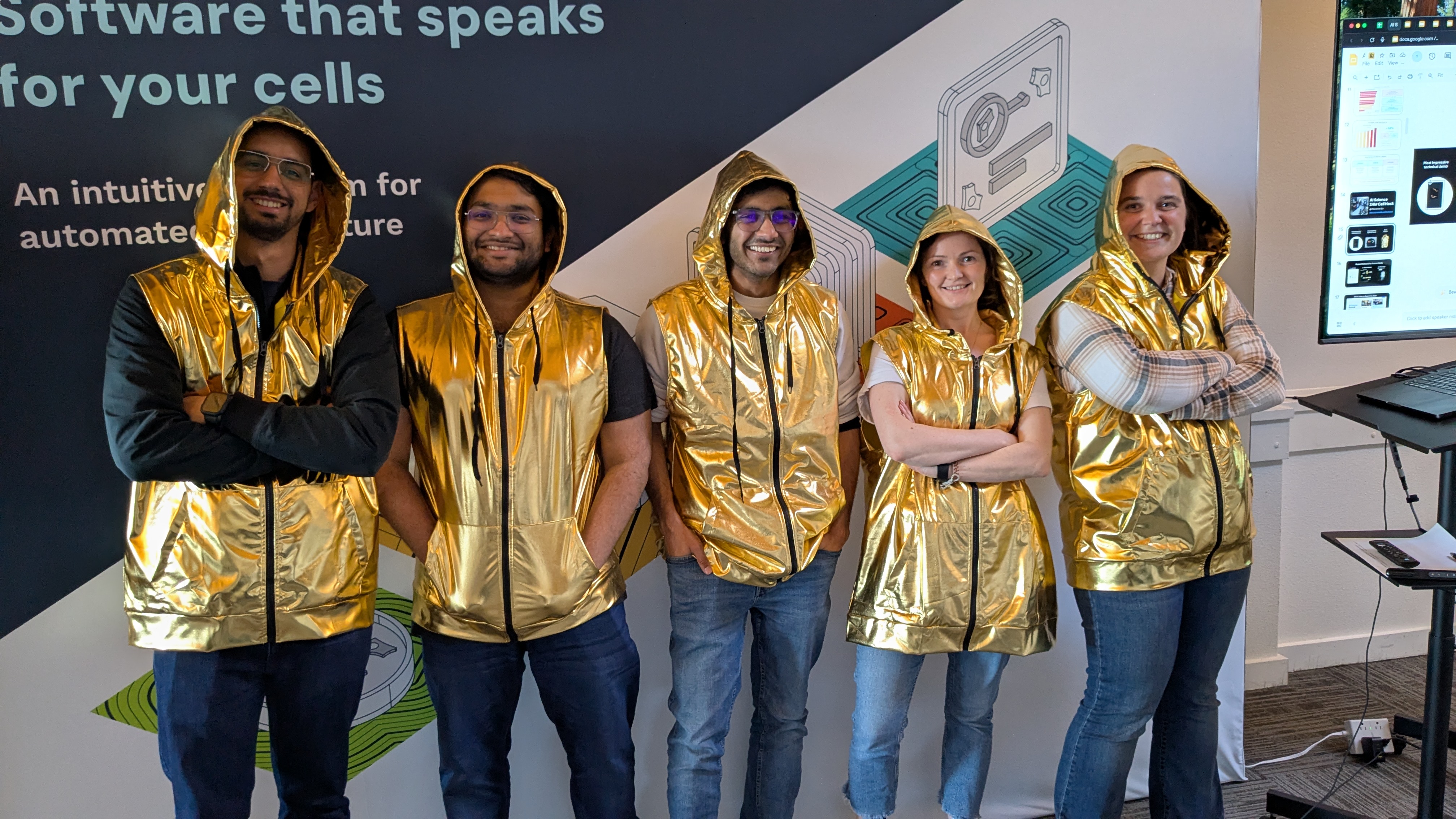 The winning team from Track C: Mehul Arora, Ambuj Agrawal, Dhruv Agarwal, Fiona Connolly, Aleksandra Denisin, Julia Jia, Anne Baldwin, Dale Herzog, Reed Kelso