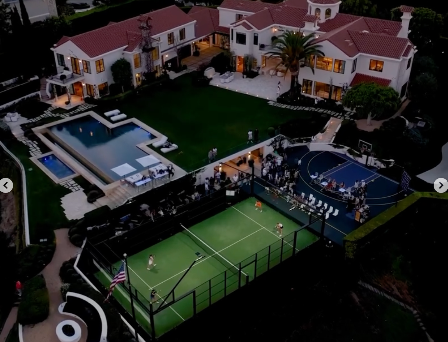Private padel court in Los Angeles