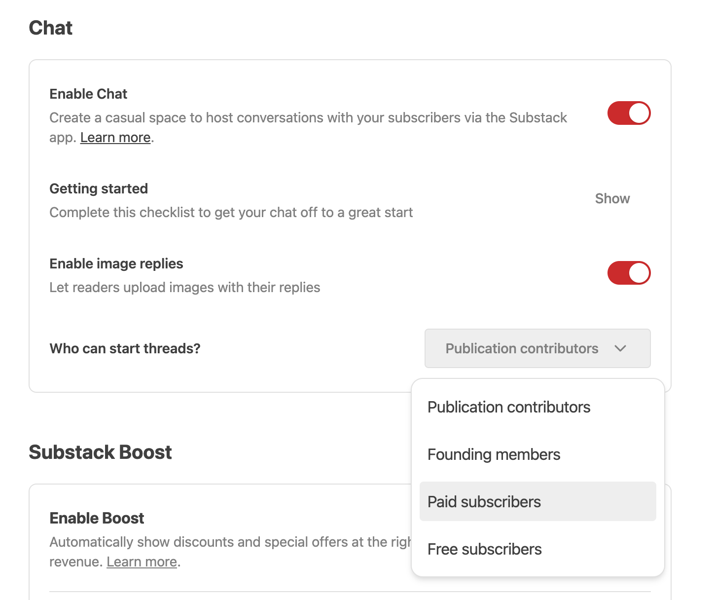 Chat questions answered - On Substack