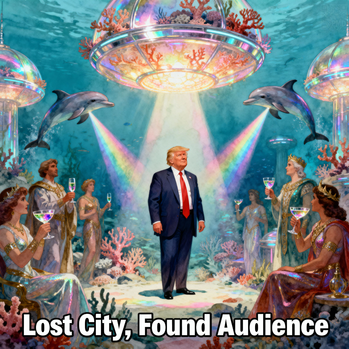 Magick Mica Trump parody art