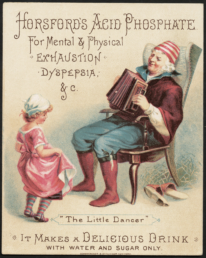 'The Little Dancer' - Horsford's Acid Phosphate for mental & physical exhaustion, dyspepsia & c. It makes a delicious drink with water & sugar only. (front)