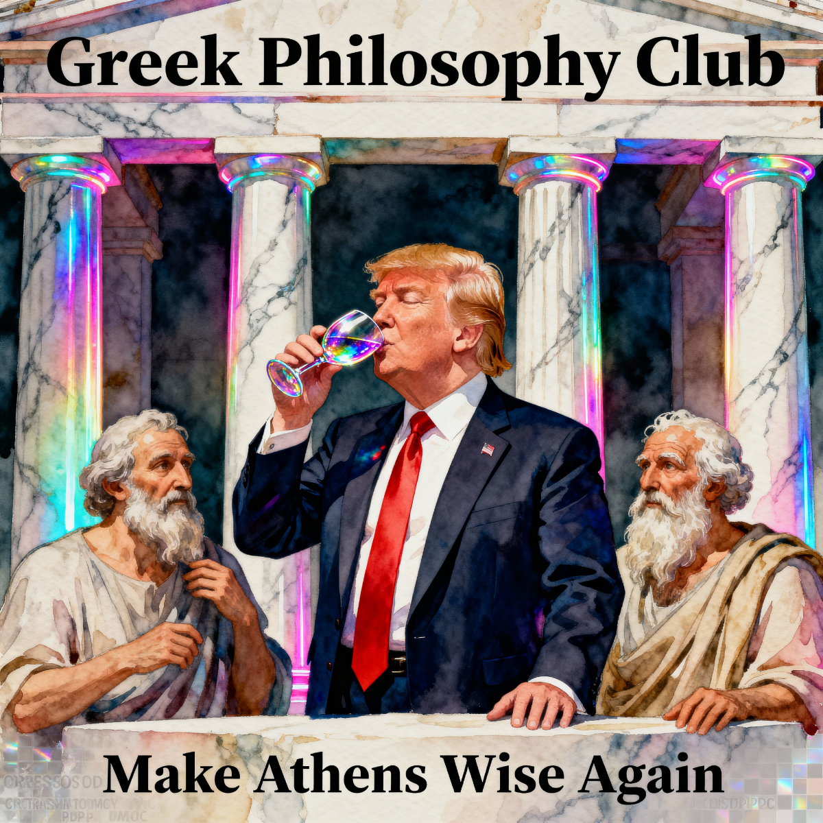 Magick Mica Trump parody art