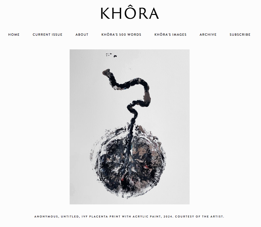 Issue 39: Untitled, IVF placenta print | by Anonymous Featured Artist