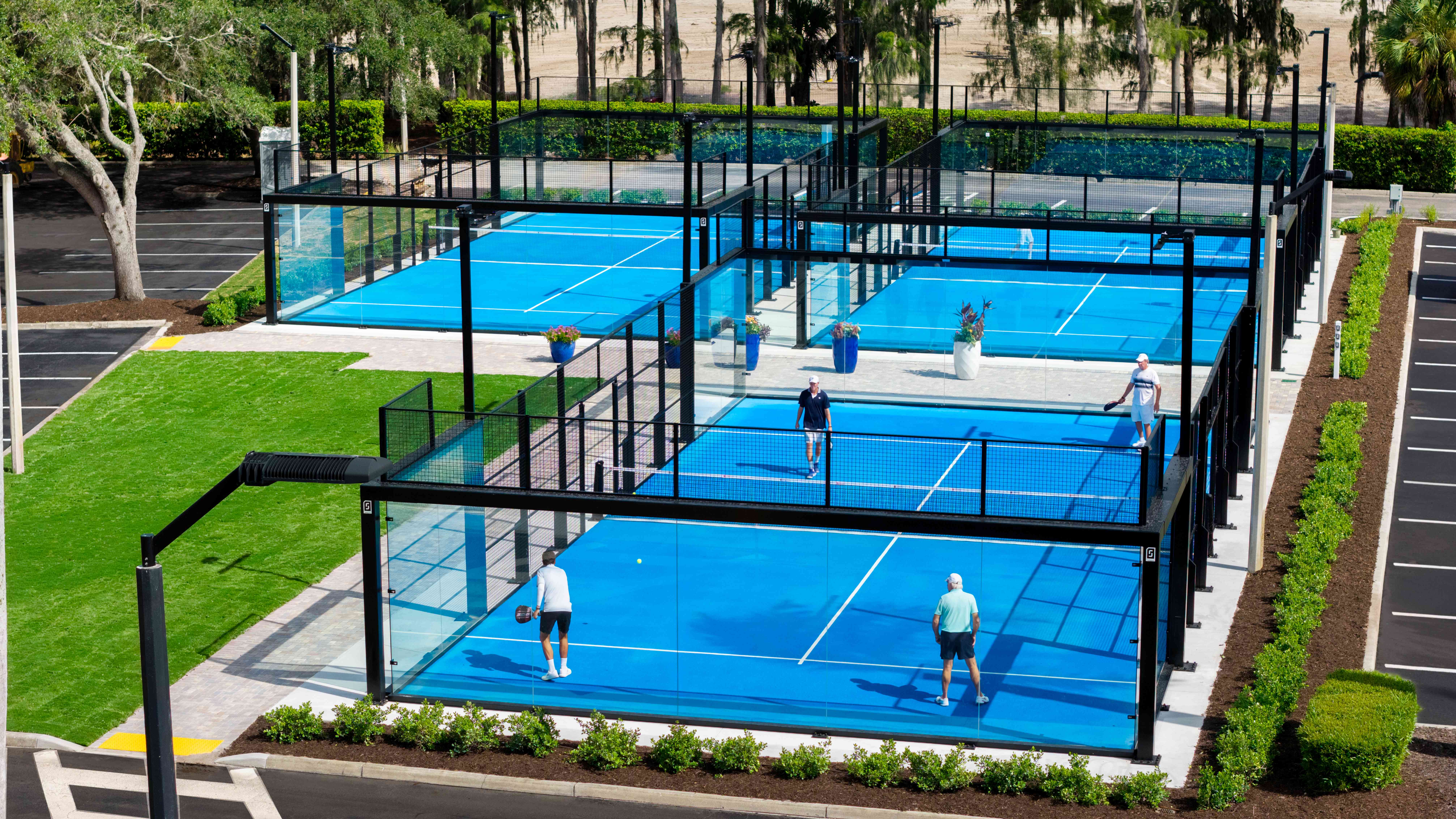 New padel courts at Quail Creek Country Club in Naples, FL