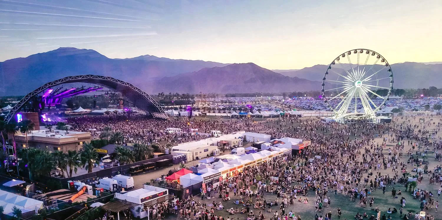 Aerial view of Coachella