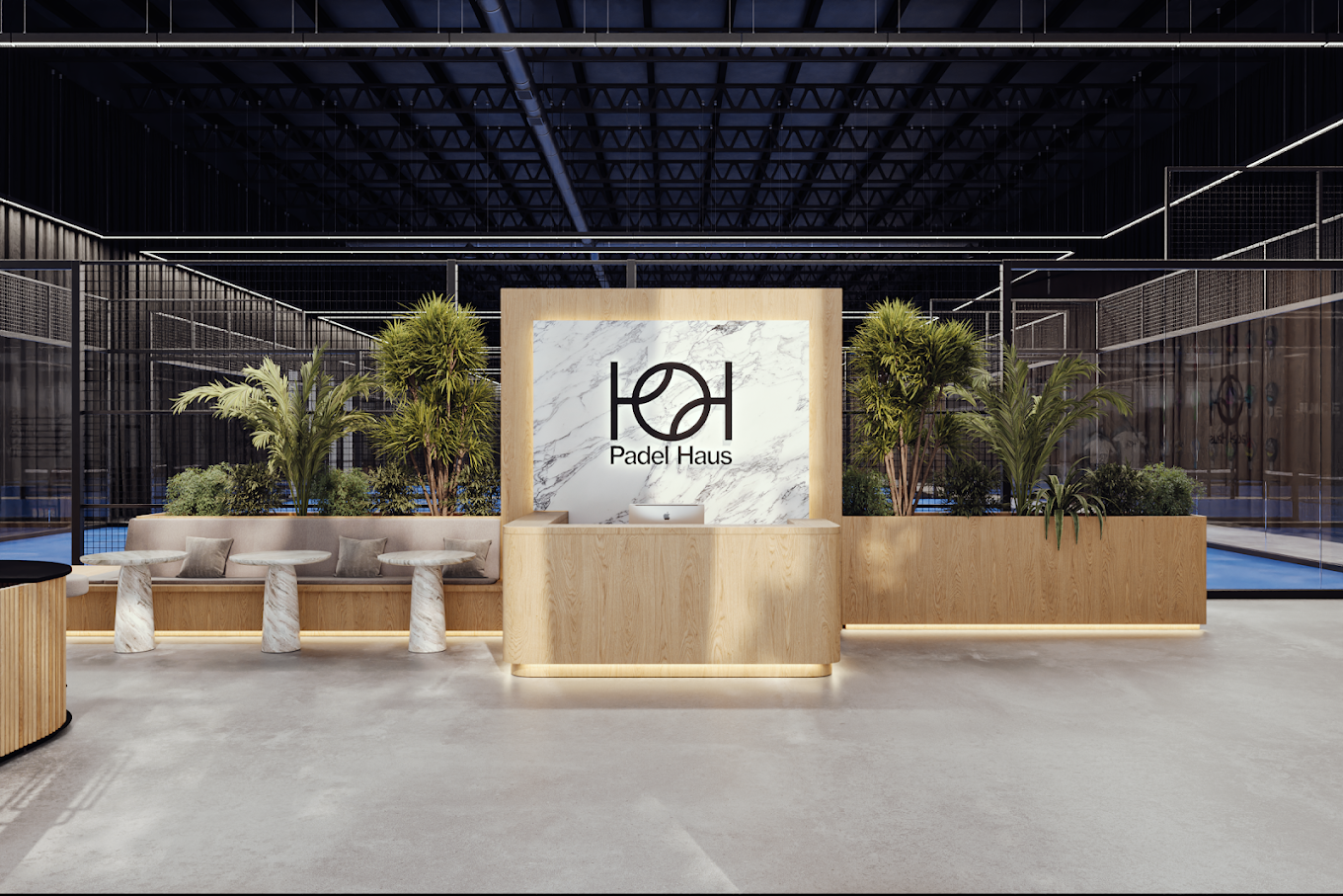 Inside Padel Haus Greenpoint