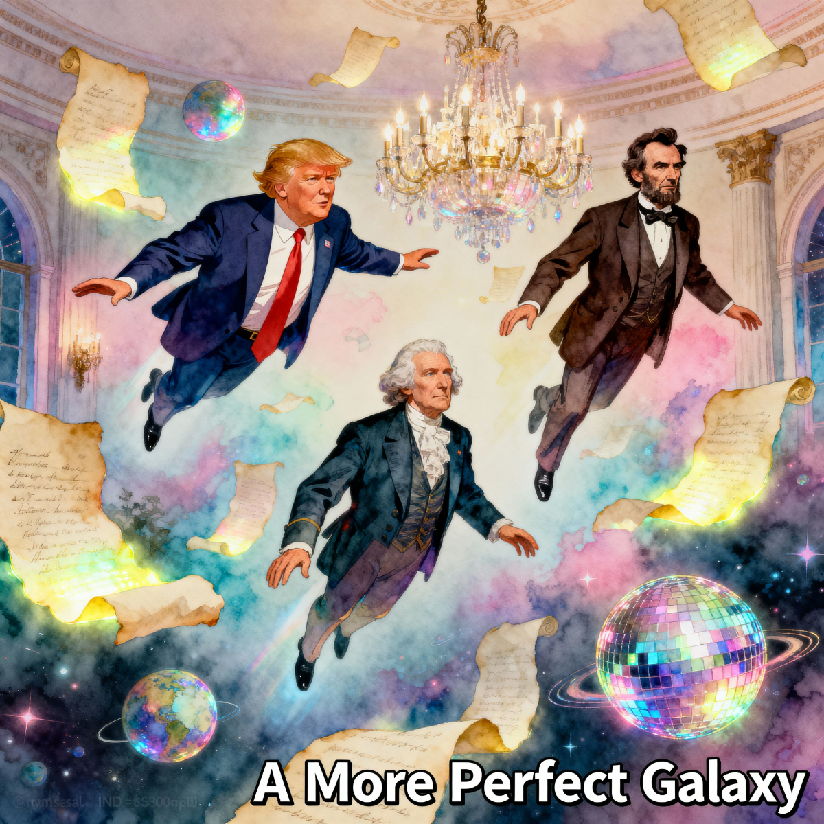 Magick Mica Trump parody art