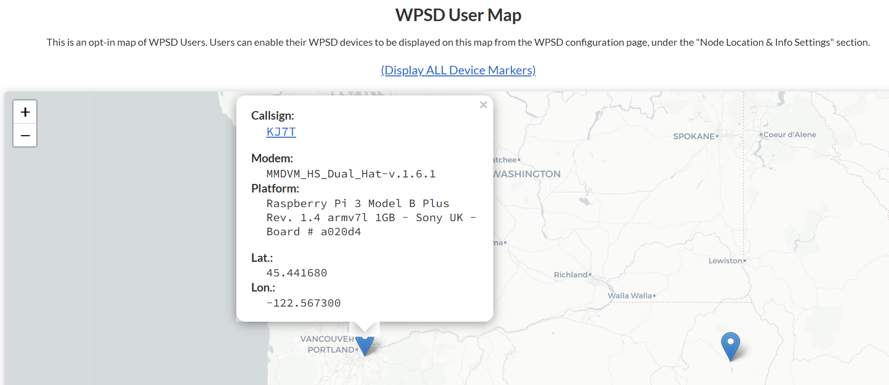 WPSD user map in my locale