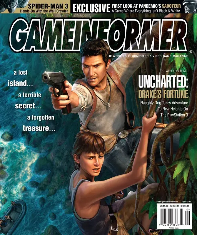 Uncharted: Drake’s Fortune, Game Informer cover, April 2007