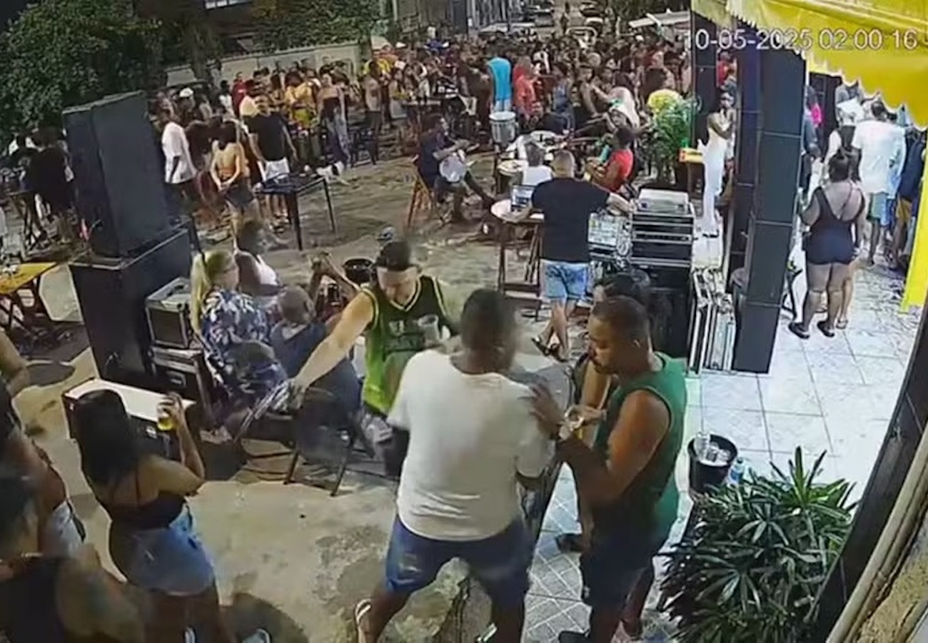 PM executa pintor a sangue frio em pagode: vídeo chocante mostra frieza do assassino