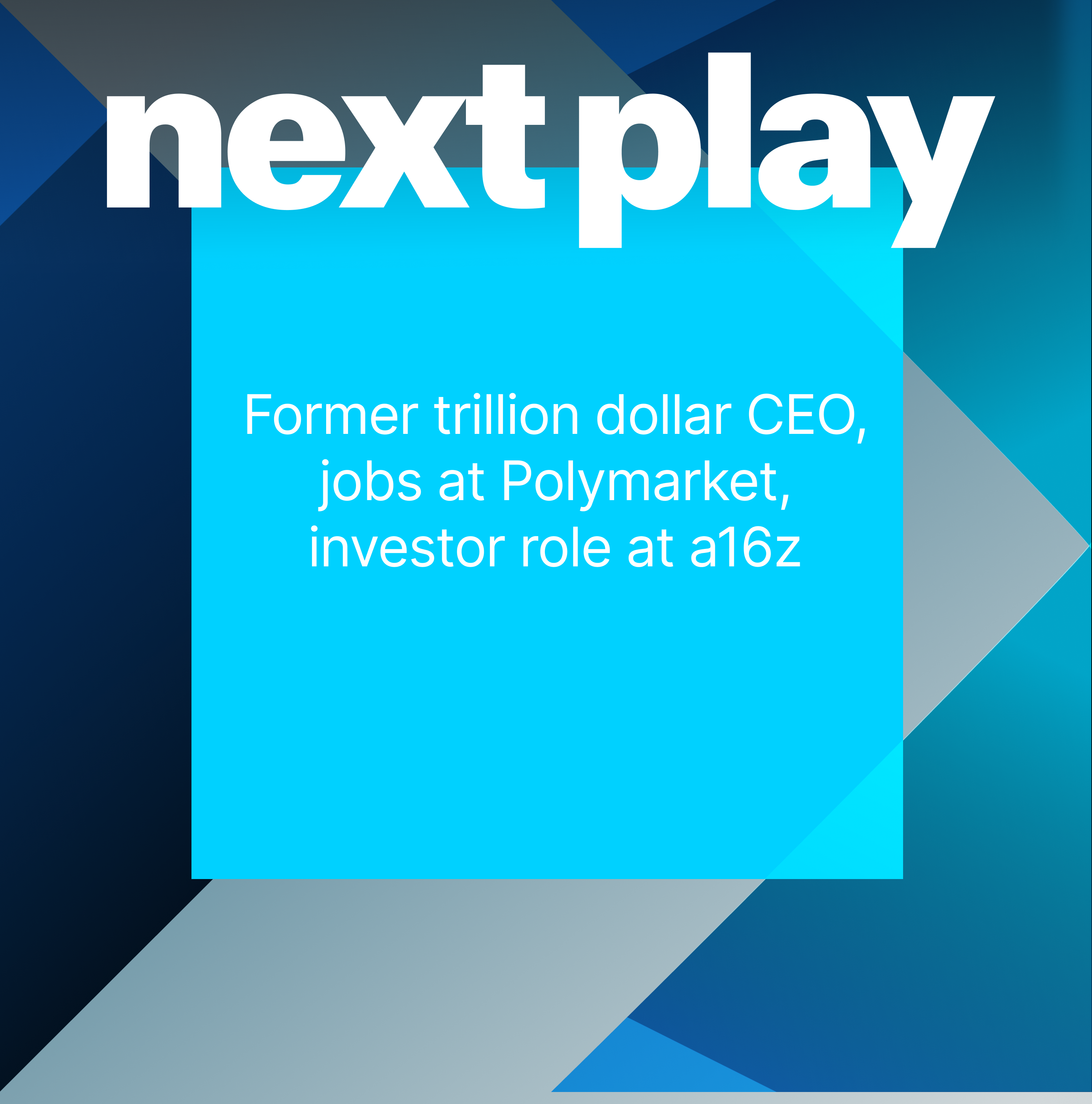 Former trillion dollar CEO, jobs at Polymarket, investor role at a16z