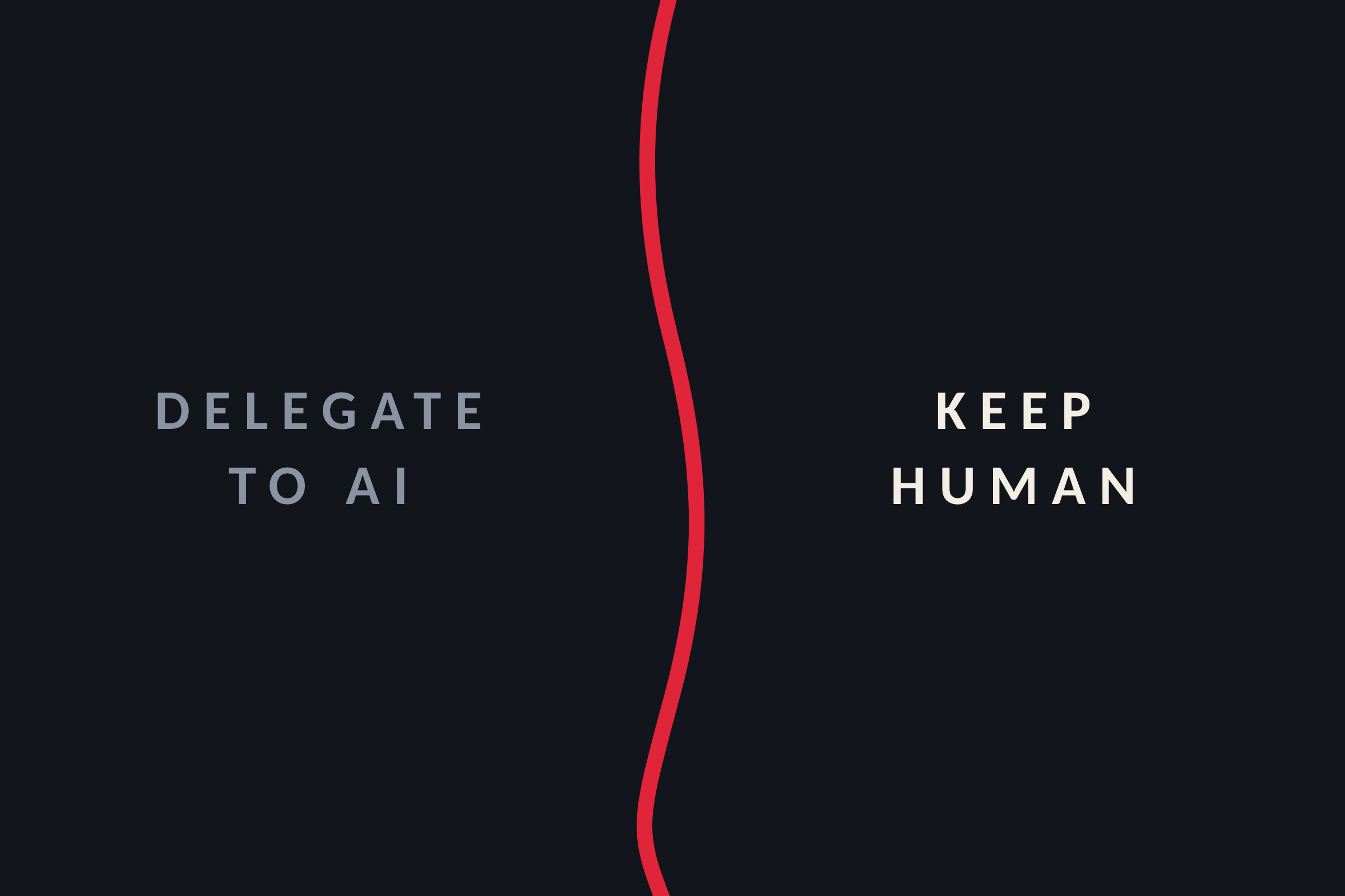 What should leaders delegate to AI, and what should stay human?