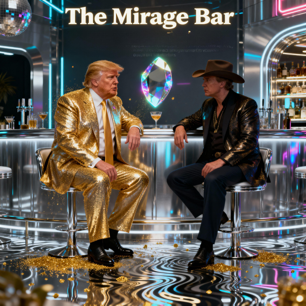 Magick Mica Trump parody art
