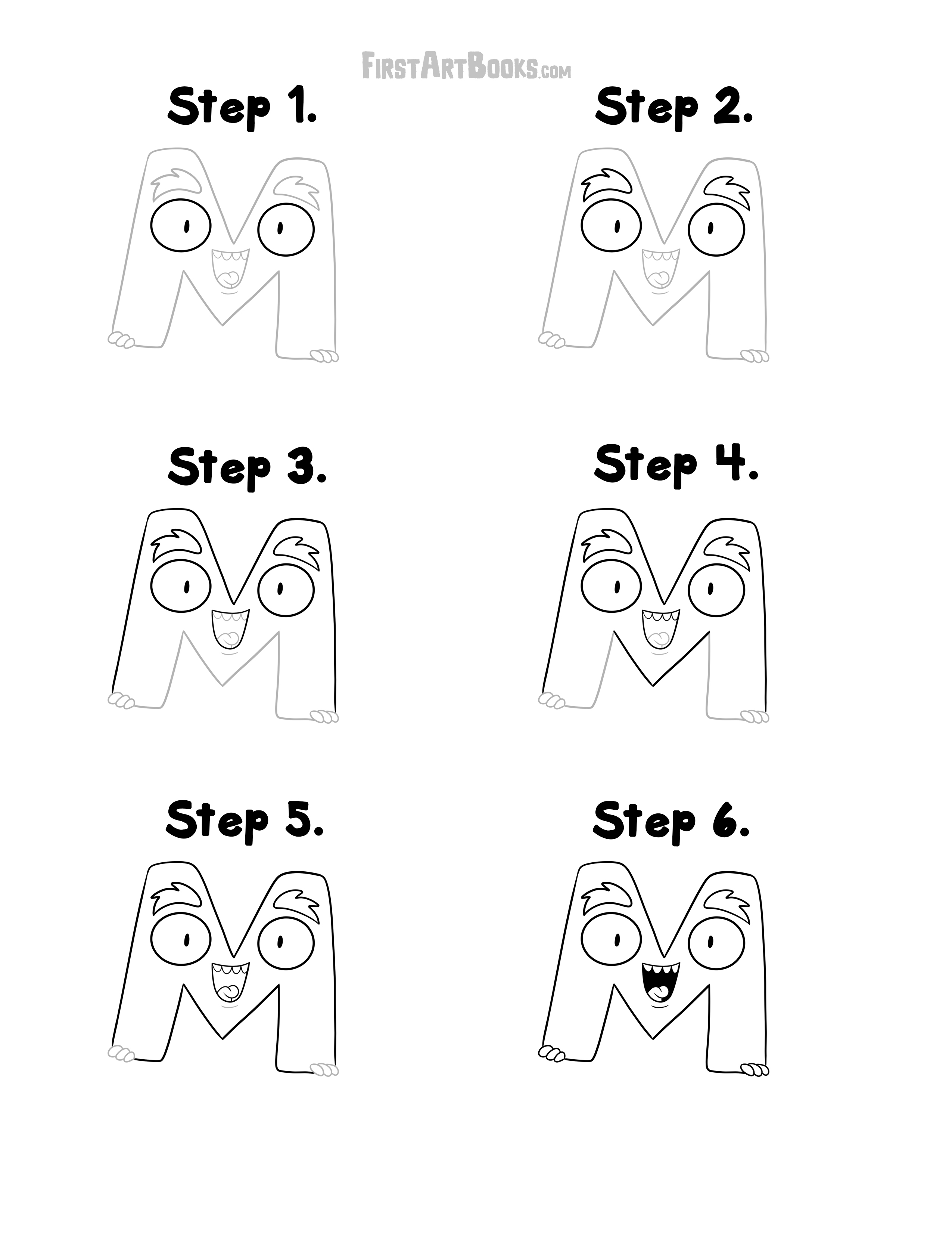 Free Activity Page: How To Draw An Alphabet Monster | Featuring The ...