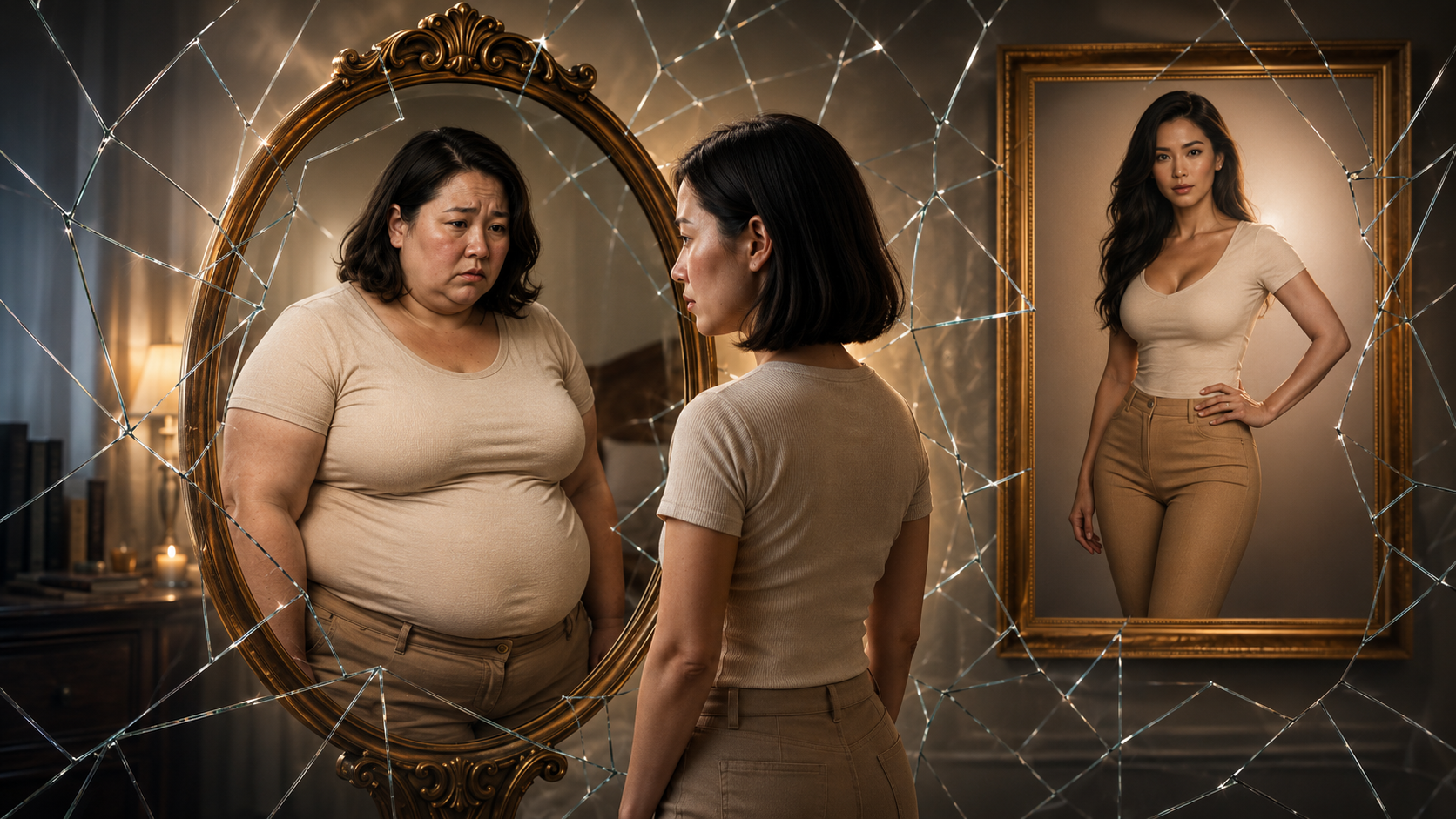 Illustration exploring beauty, body image, and different cultural perspectives