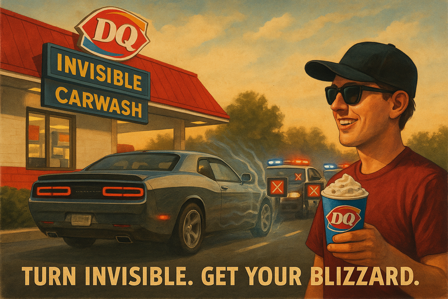 Attention Assassins - Try The Amazing DQ Invisibility Car Wash