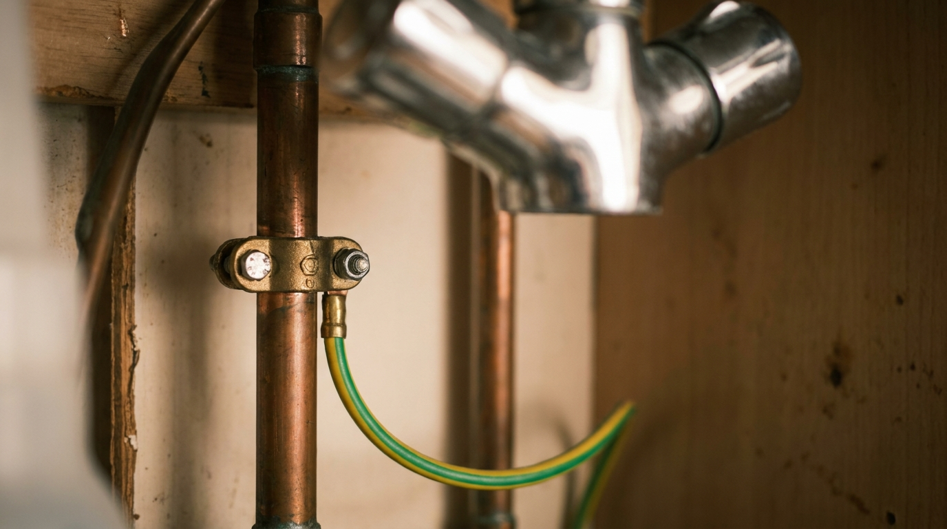 Getting a tingle off the tap or washing machine? That's an earthing fault, not static