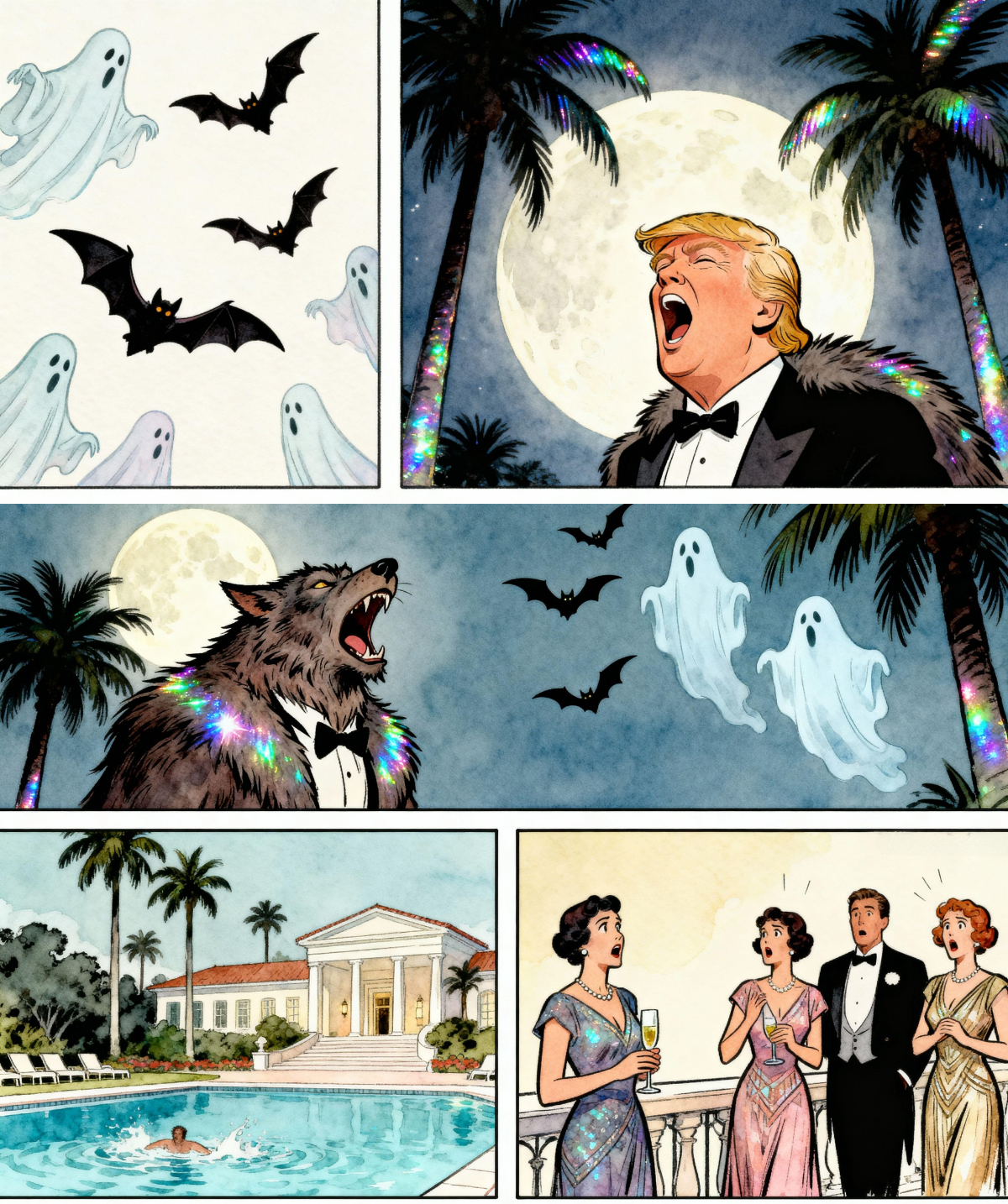 Magick Mica Trump parody art