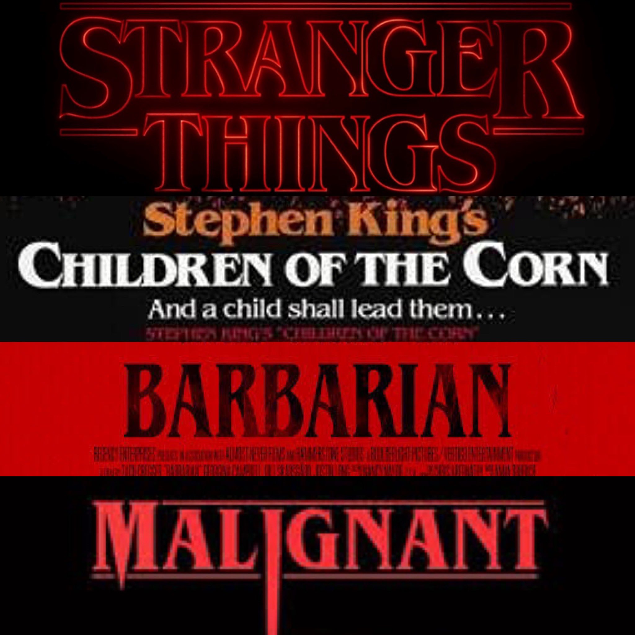 Horror Movie Fonts by Seth Scary Movie School