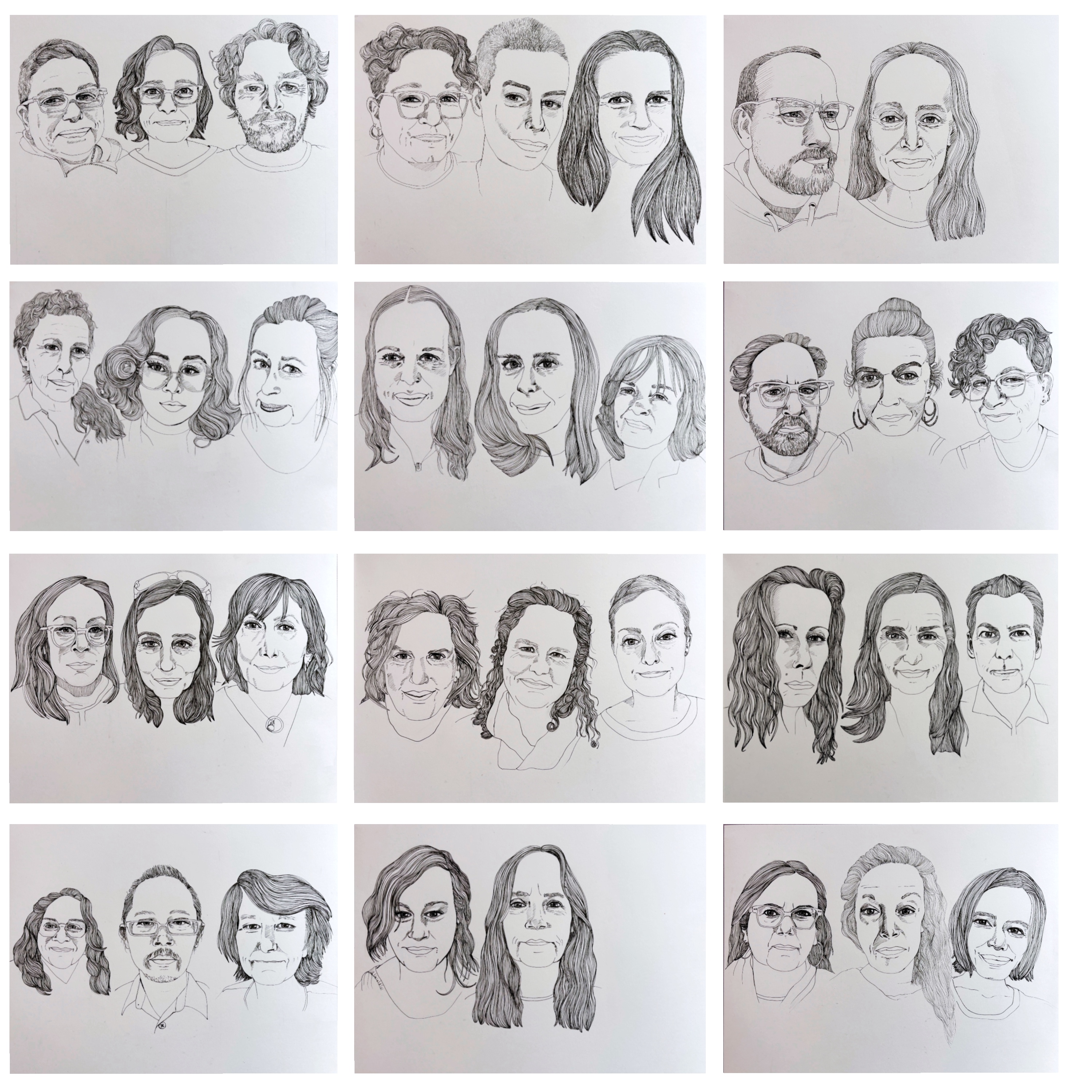 Portraits of Substack Writers During October - by Amy Cowen