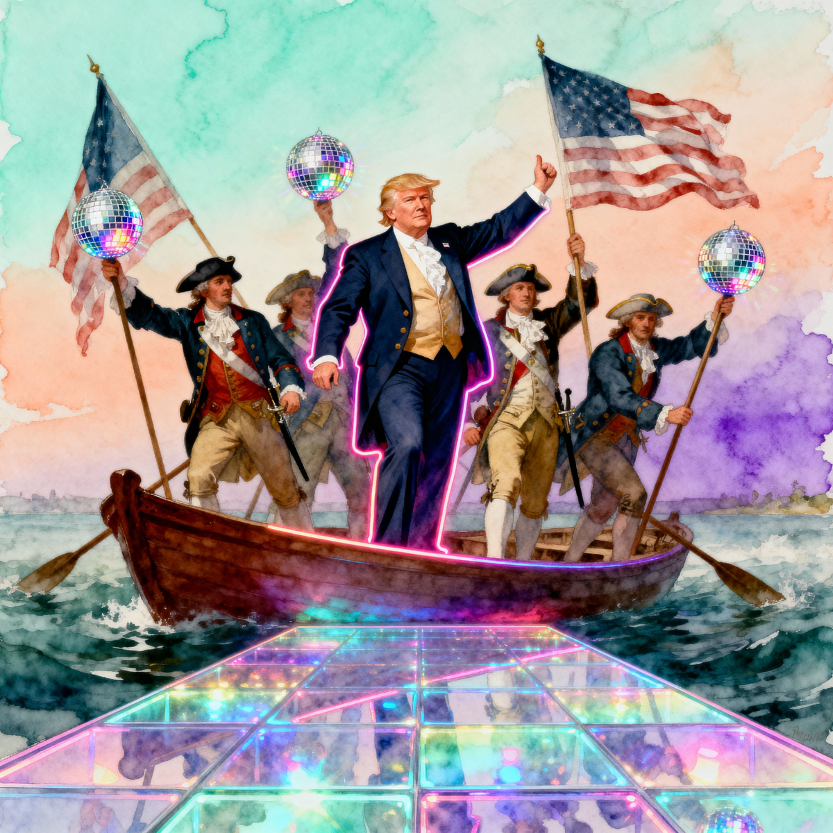 Magick Mica Trump parody art