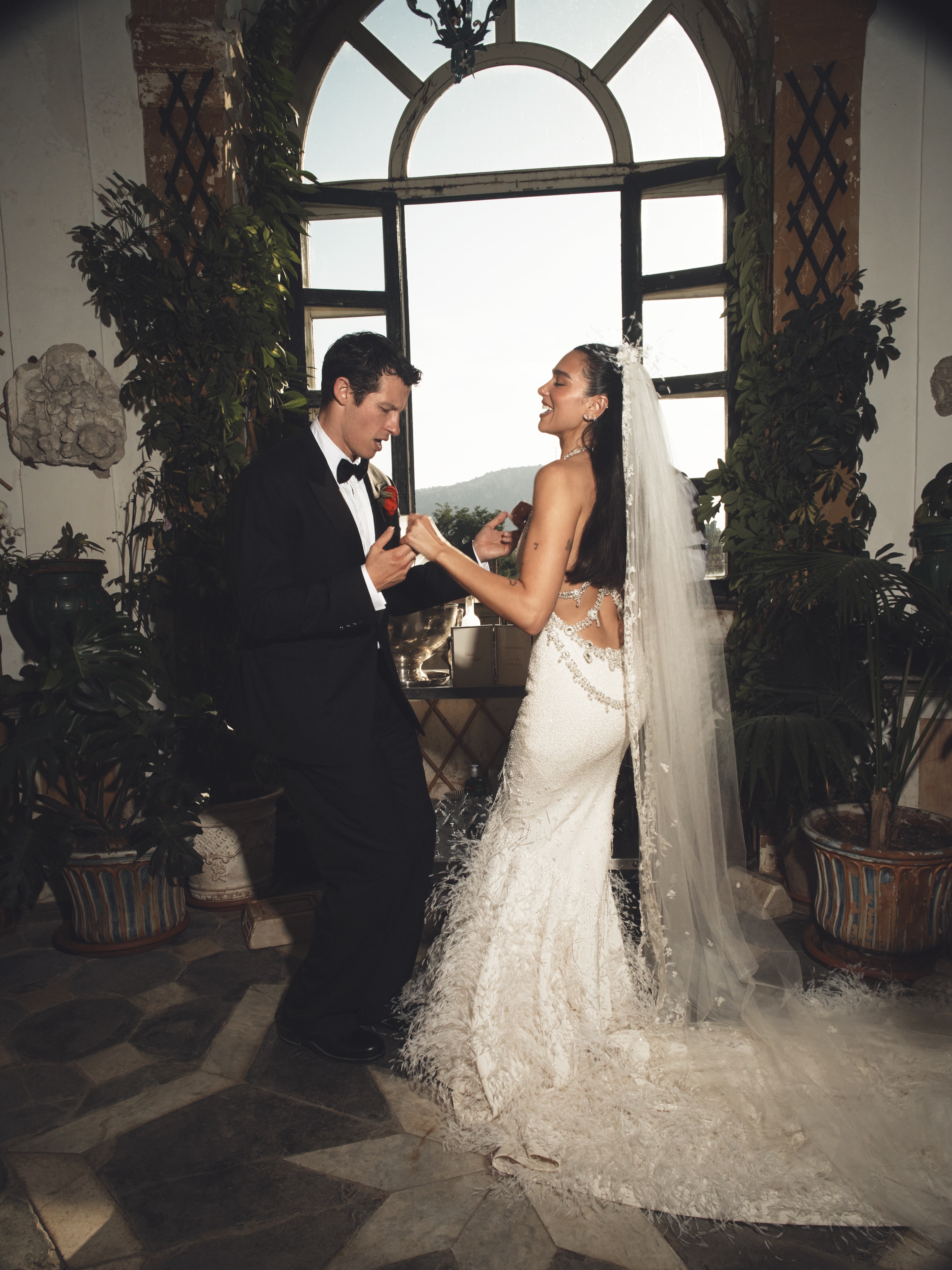 Dua Lipa and Callum Turner wedding in Palermo, Sicily