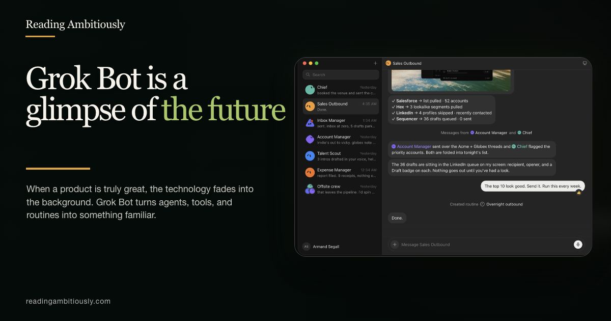 Grok Bot is a glimpse of the future