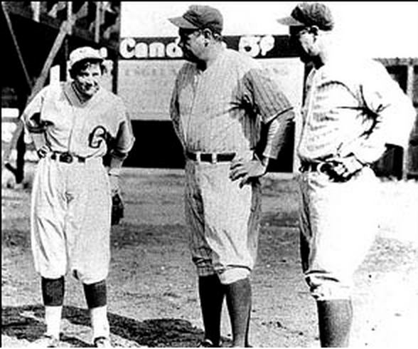 Jackie Mitchell sizing up The Babe