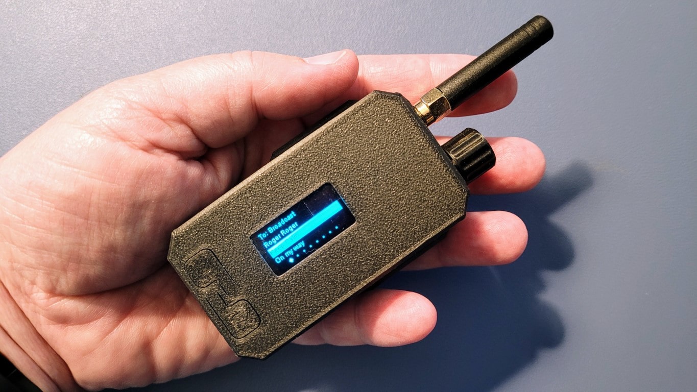 Meshtastic node with rotary encoder