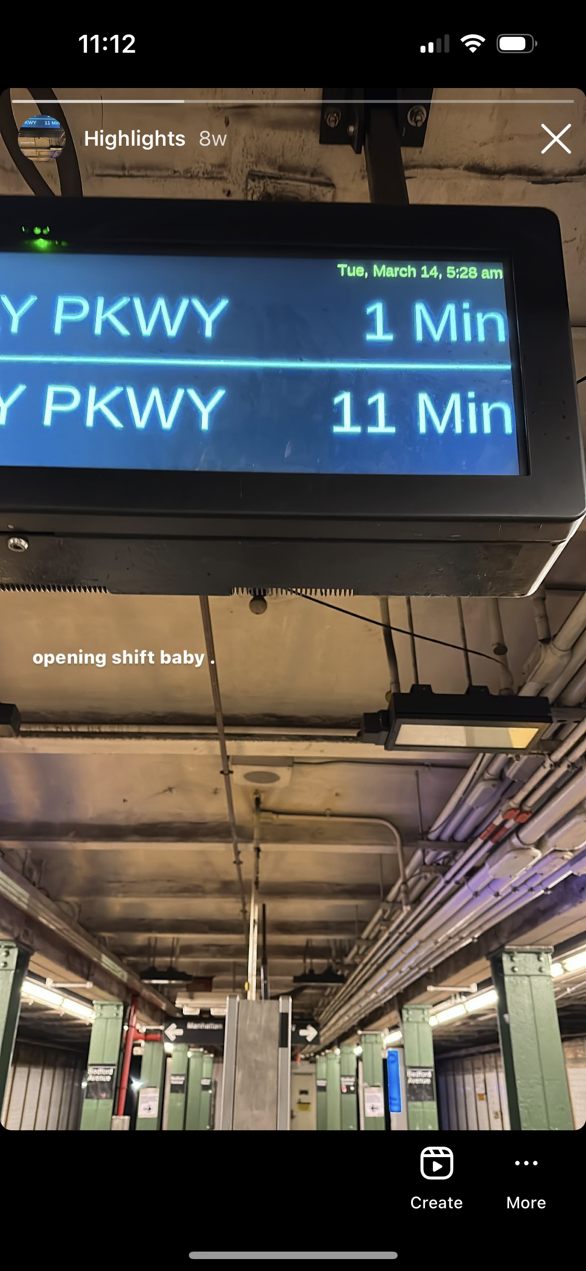 Early morning schedule