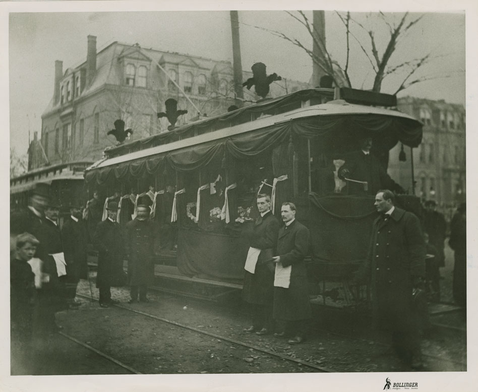 Historical funeral car, Nova Scotia Archives Transportation & Communication Collection