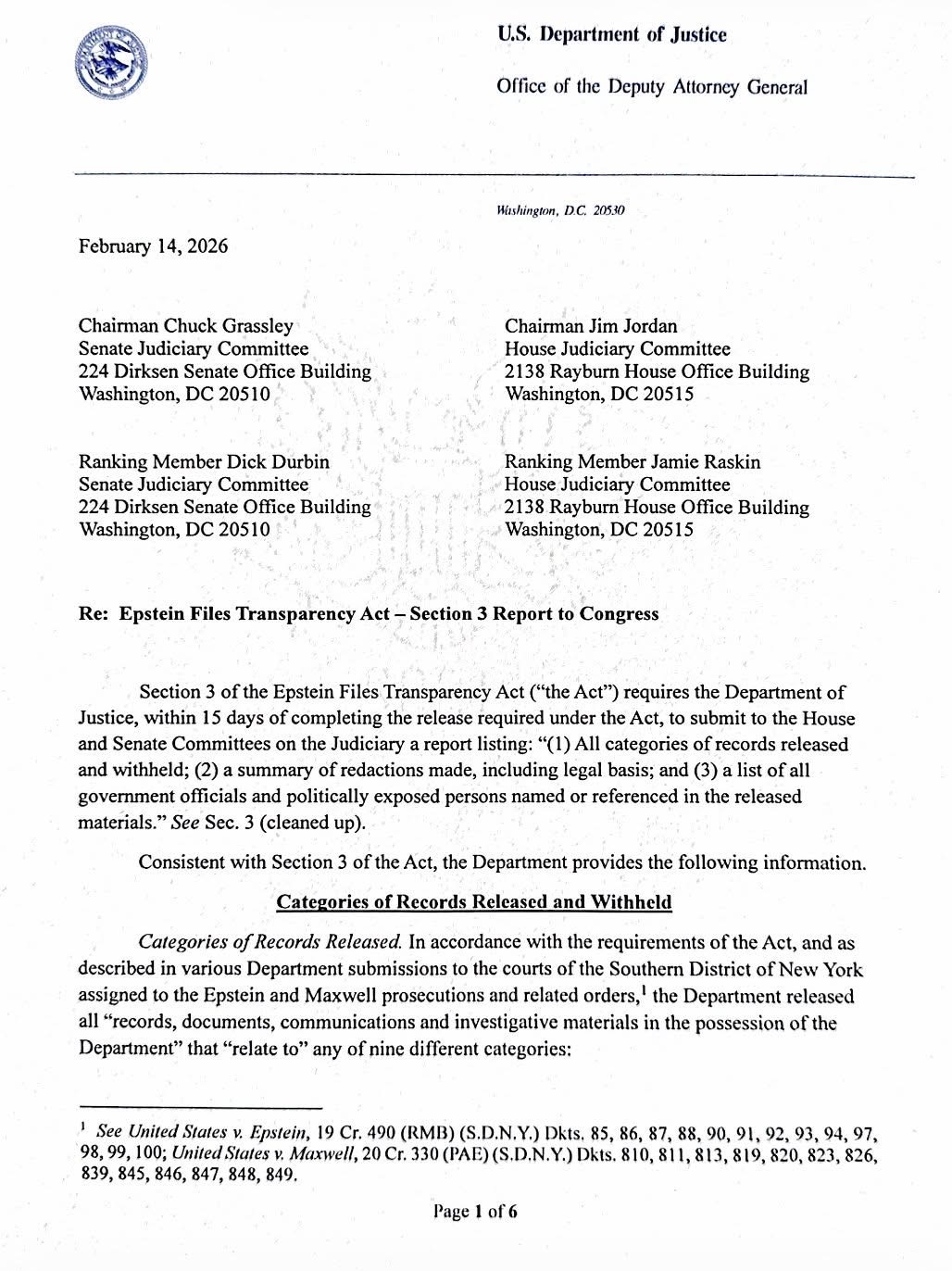 Image for The DOJ’s Epstein Letter Is Not Transparency — It’s Theater And It Honestly Pisses Me Off