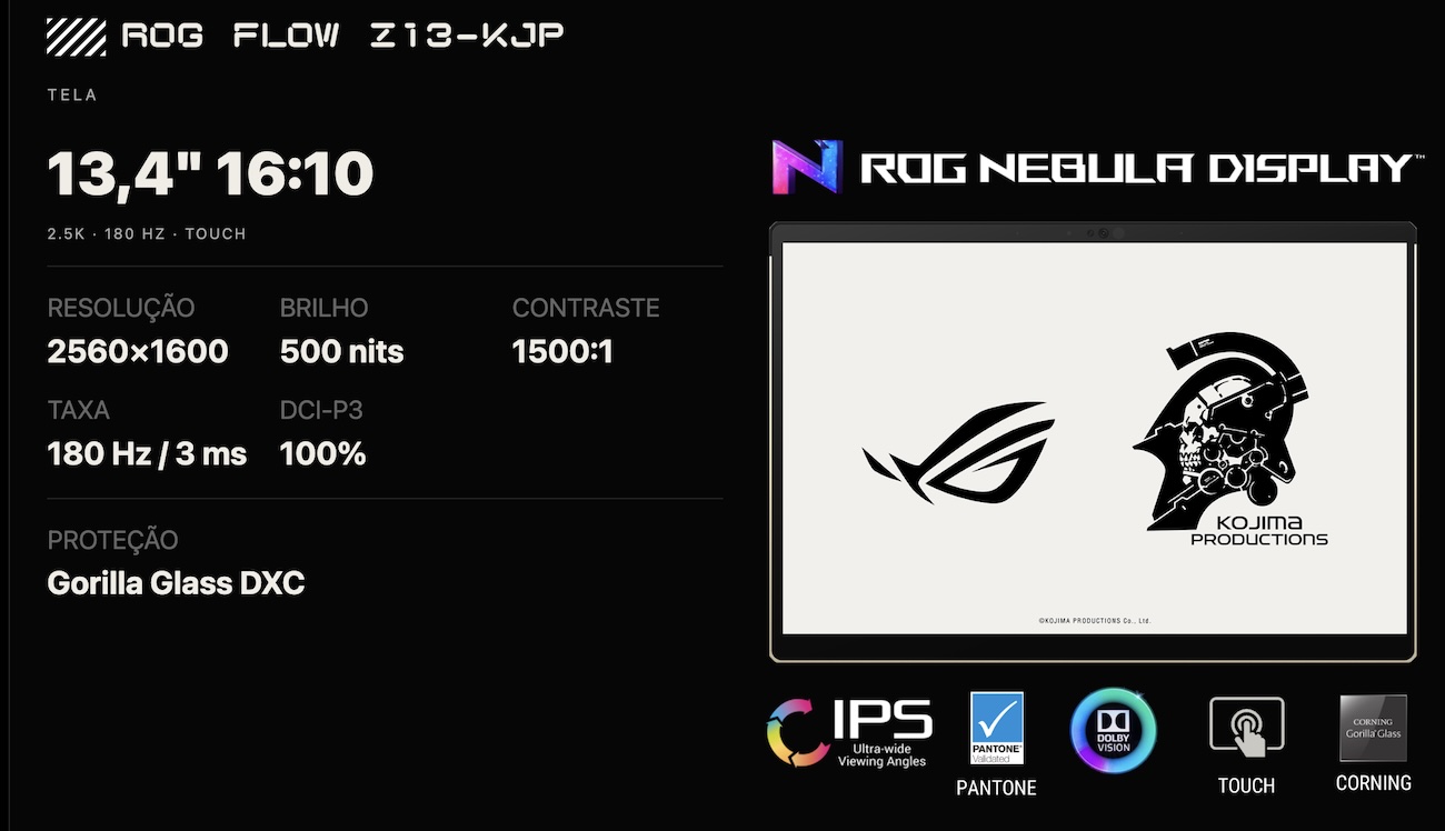 Tecnologia e design: Conheça o novo ROG Flow Z13-KJP, o notebook de R$ 31,6 mil da Asus