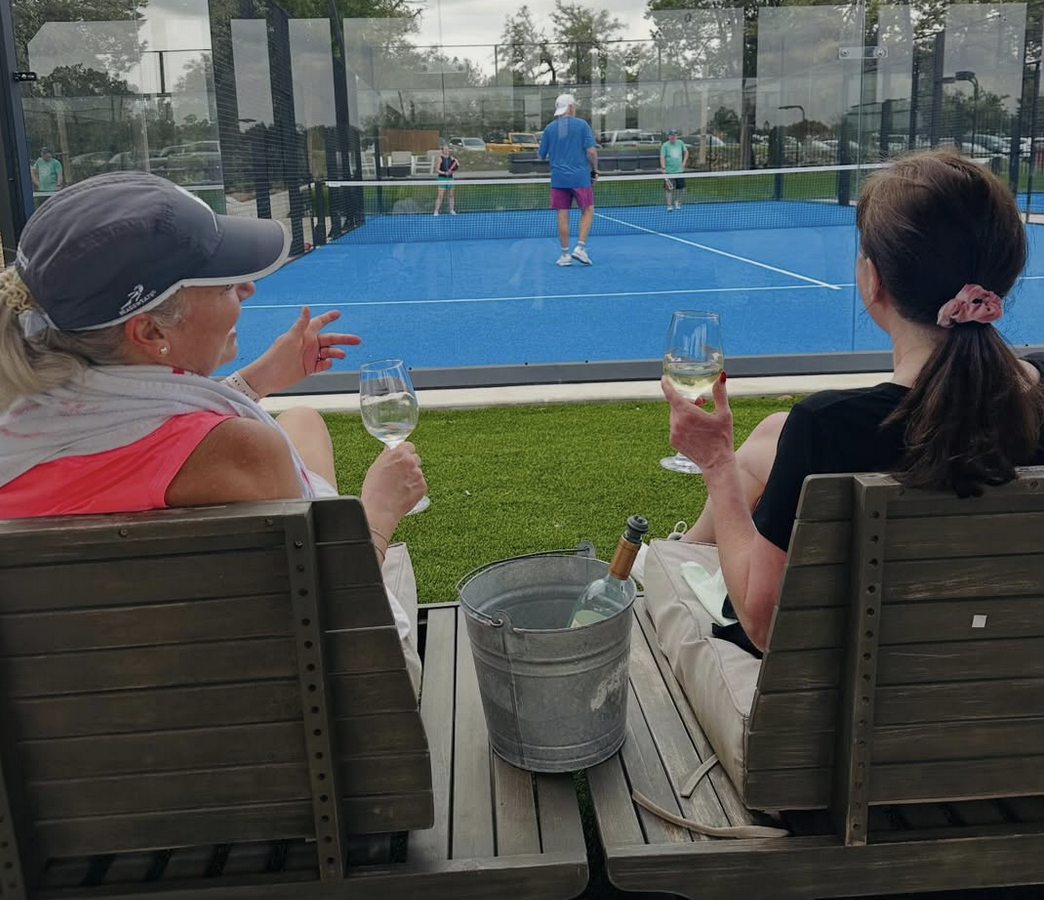 Padel courts at private country clubs