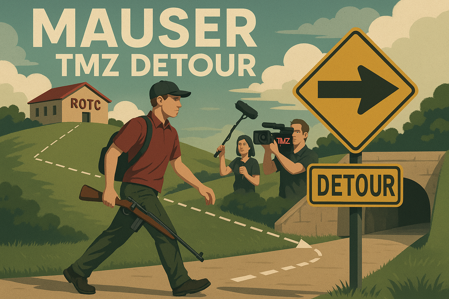 The Wacky Triangle Walk For The "Slow Limp Assassin" For Two TMZ Camera Passes