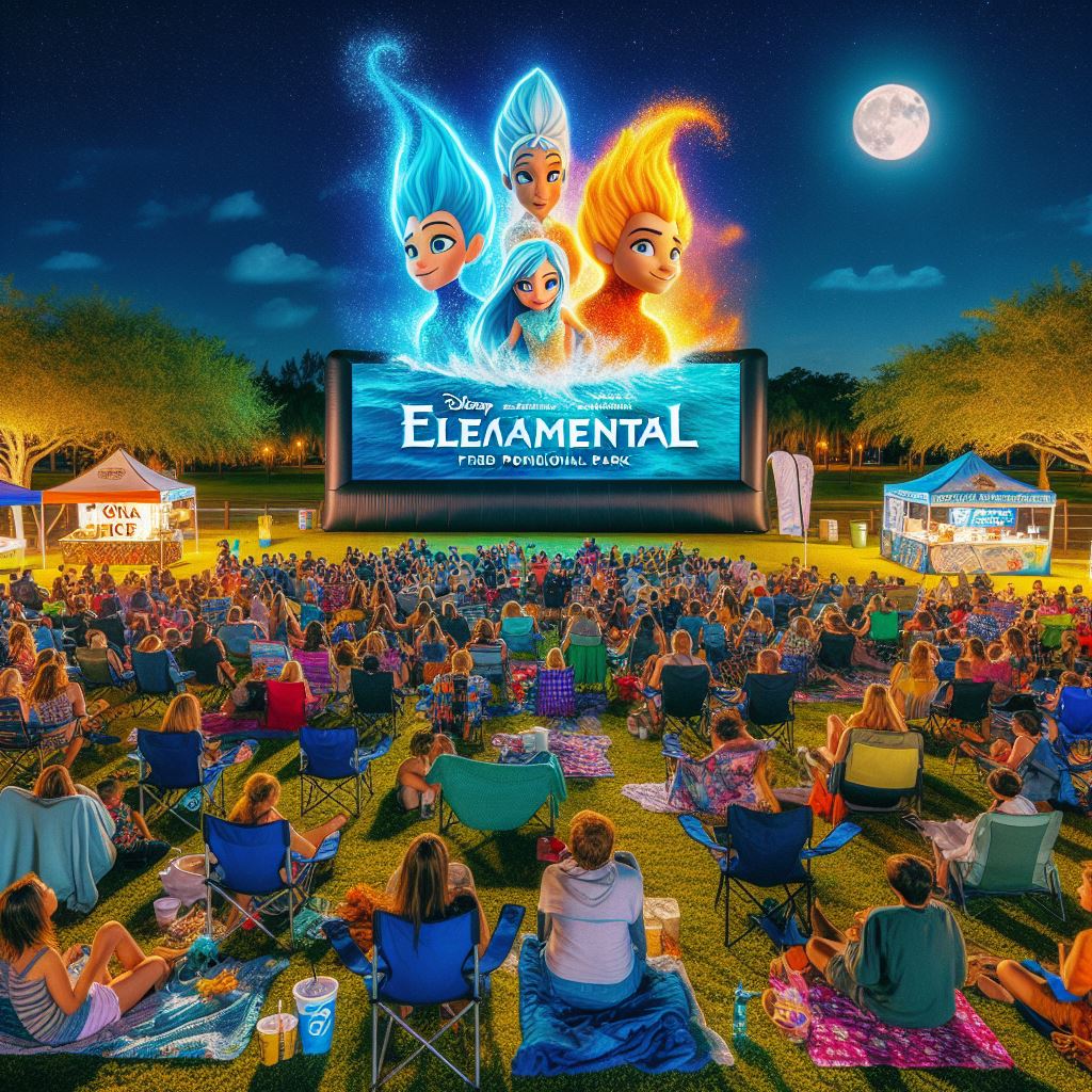 Image for article: Enjoy a Starlit Screening at Palm Bay's 'Movies in the Park' - Featuring 'Elemental'