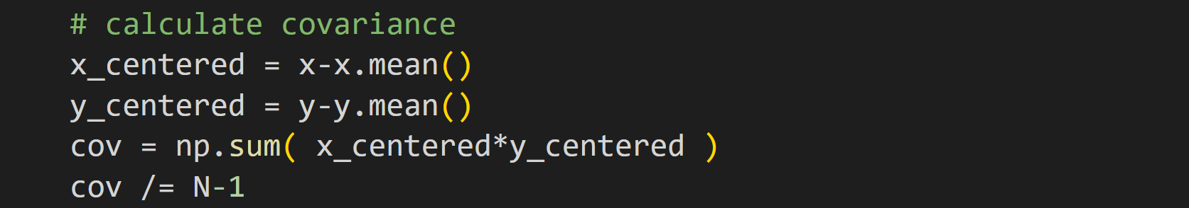 numpy python: calculating auto covariance askpython... Two-variable dependence part 1: Covariance