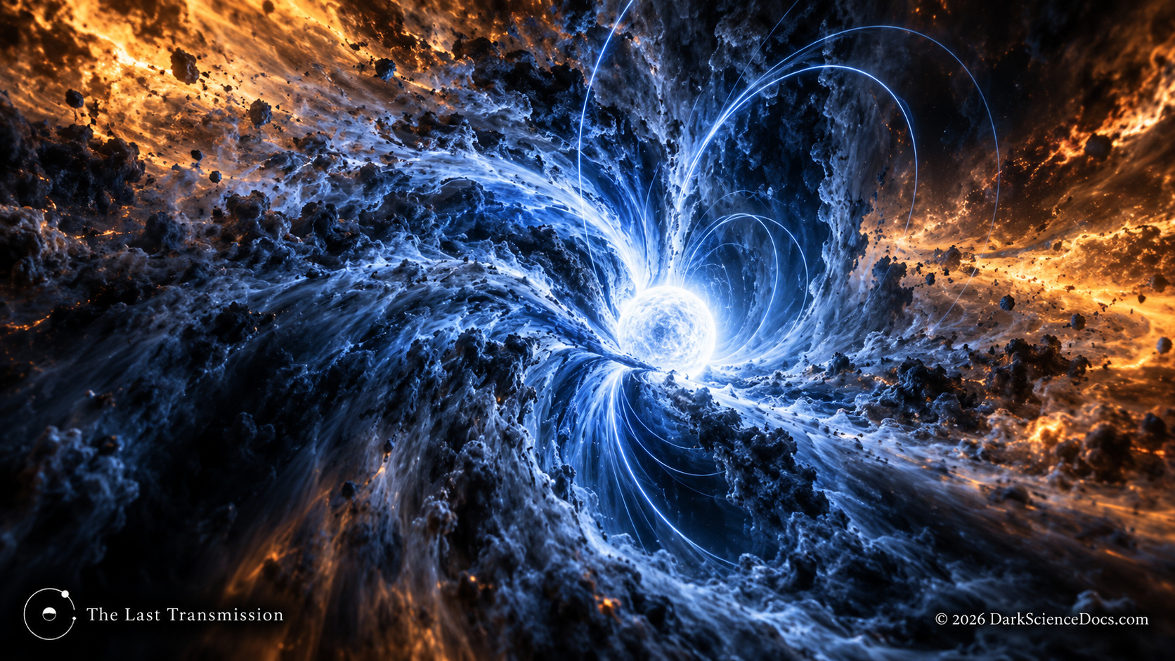 Concept artwork. One proposed collapse is driven by material arriving from another explosion.