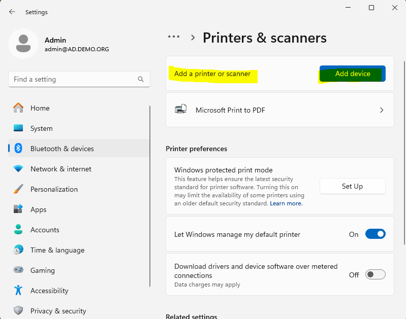 Printer. Plan Ad. File Printer Sharing in AD Walkthrough - by Bill Sanders