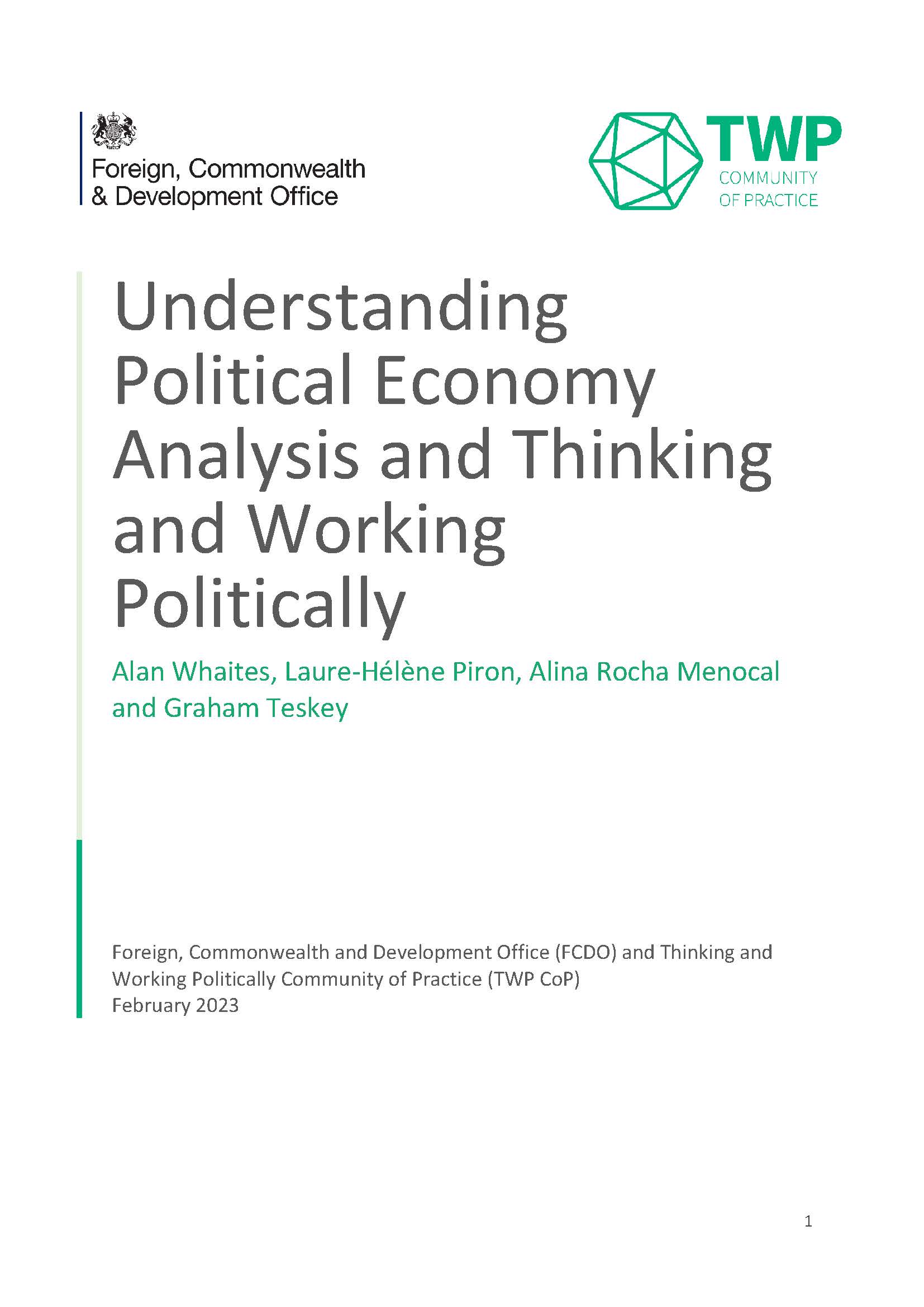 Alina Rocha TWP CoP Activities Update: New publication on PEA and upcoming event on ...