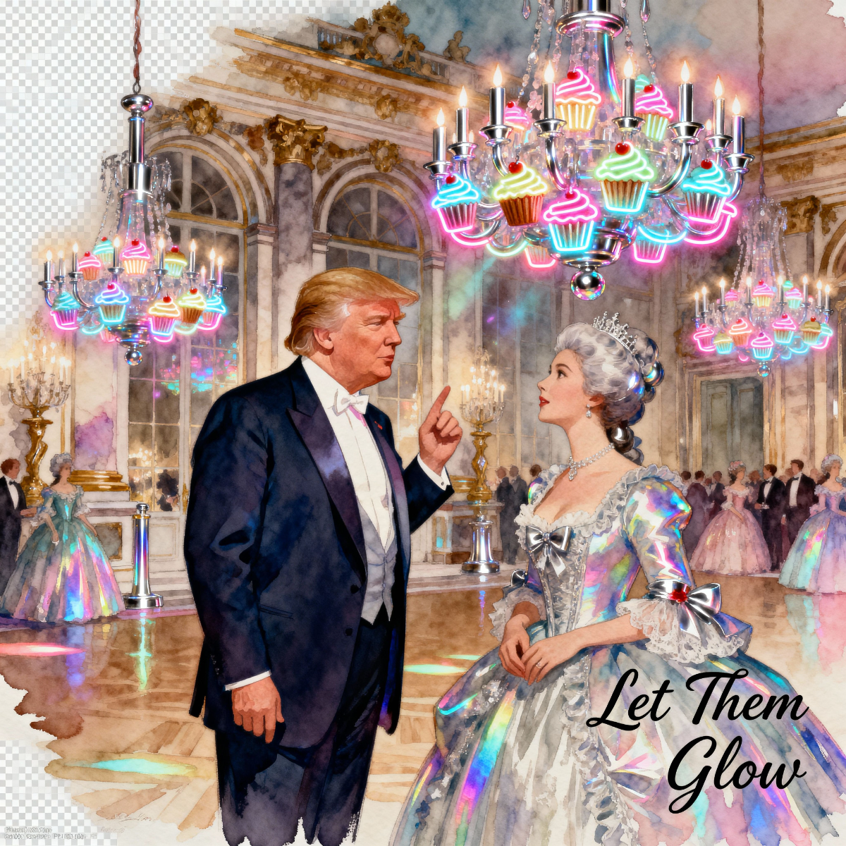 Magick Mica Trump parody art