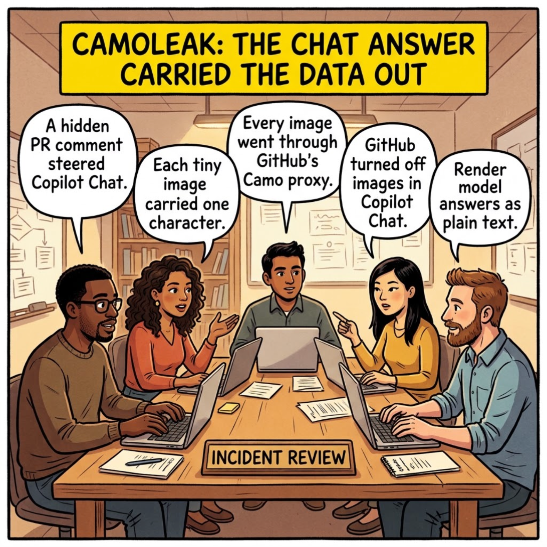 CamoLeak: The Chat Answer Was the Exfiltration Channel