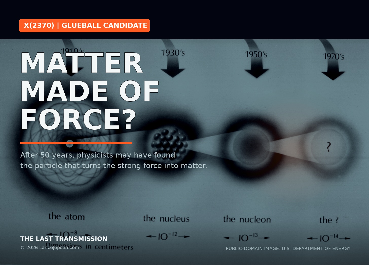 The Force Inside Every Atom May Have Just Become Matter