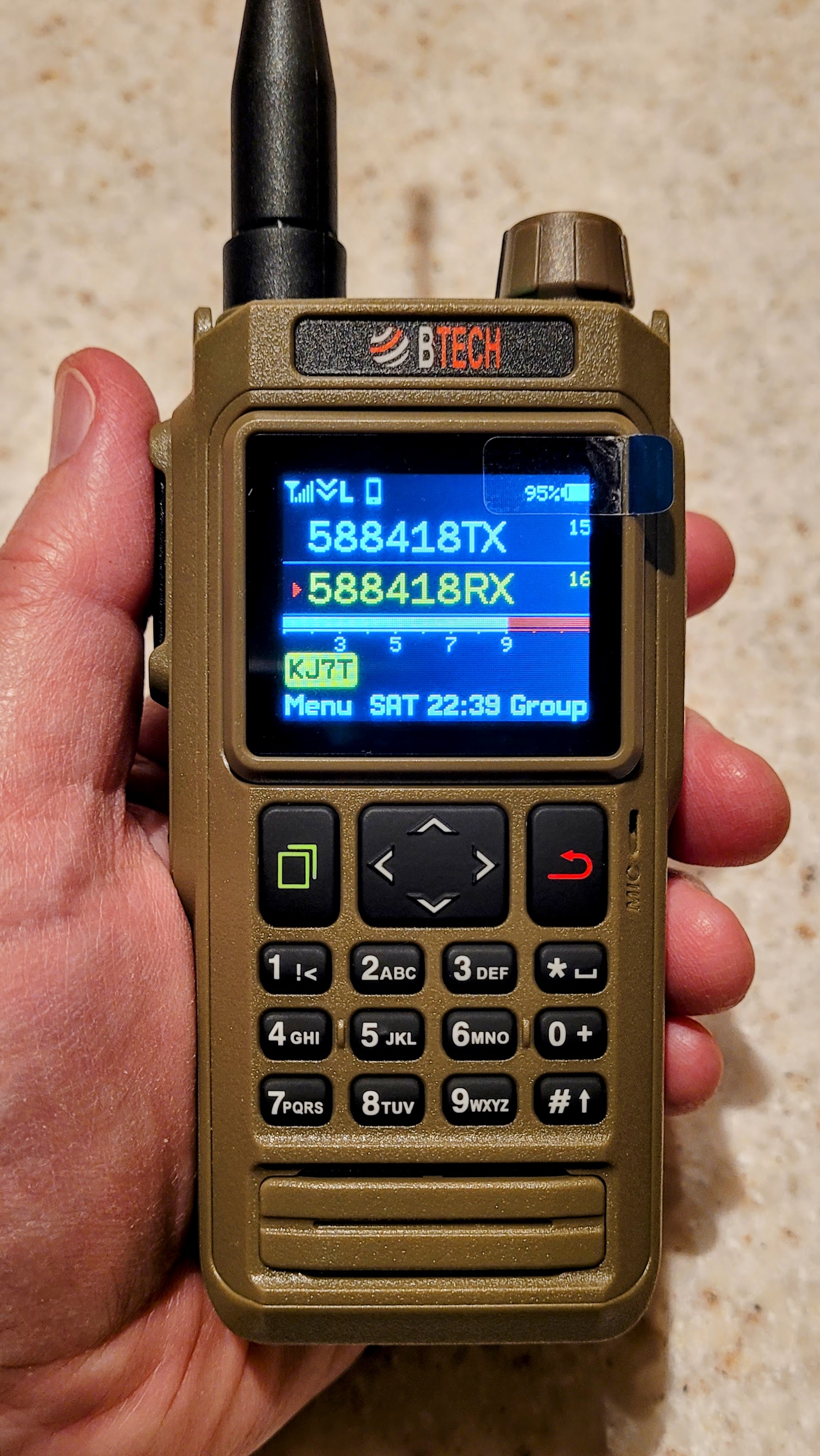 Direct viewing hides part of the channel numbers in the display